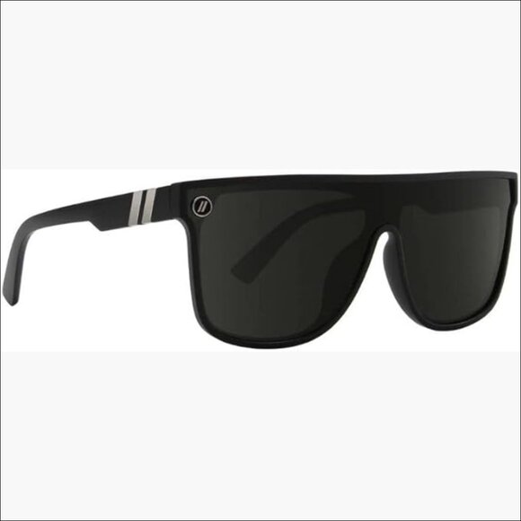 Polarized Sunglasses with Matte Rubberized Frame, Single-Lens Flat-Top Design main image 6